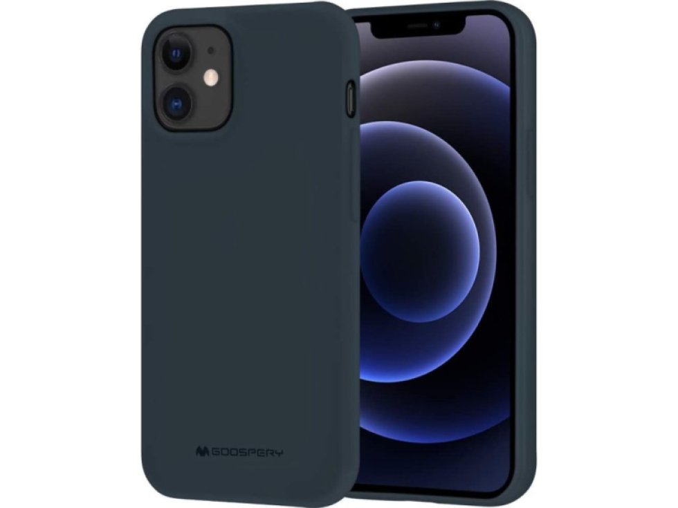 Ochranný kryt pro iPhone 12 mini - Mercury, Soft Feeling Midnight Blue