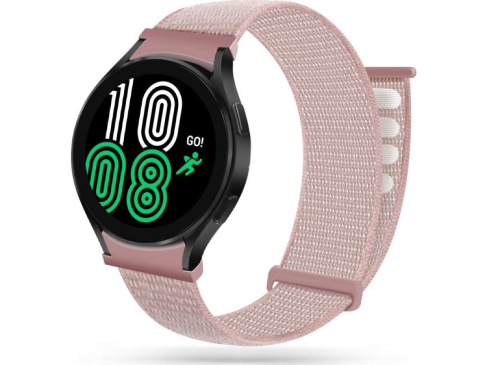 Řemínek pro Samsung Galaxy Watch 40mm / 42mm / 44mm / 46mm - Tech-Protect, Nylon Pink