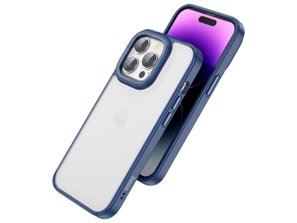 Ochranný kryt pro iPhone 14 Pro - Hoco, GoldenShield Blue