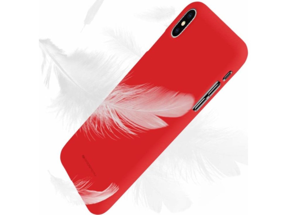 Ochranný kryt pro iPhone XS MAX - Mercury, Soft Feeling Red