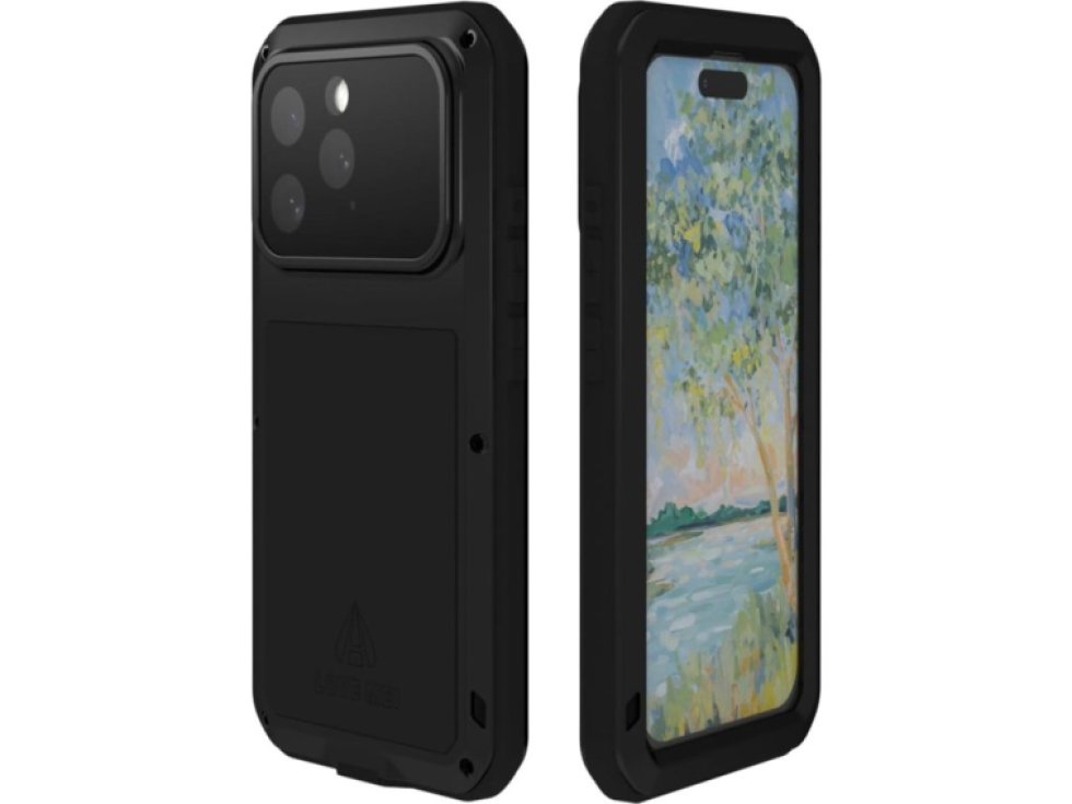 Ochranný kryt na iPhone 16 Pro - LOVE MEI, Powerful Black