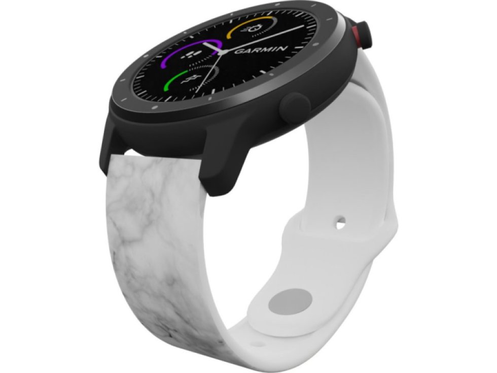 BÍLÝ MRAMOR řemínek 22 mm