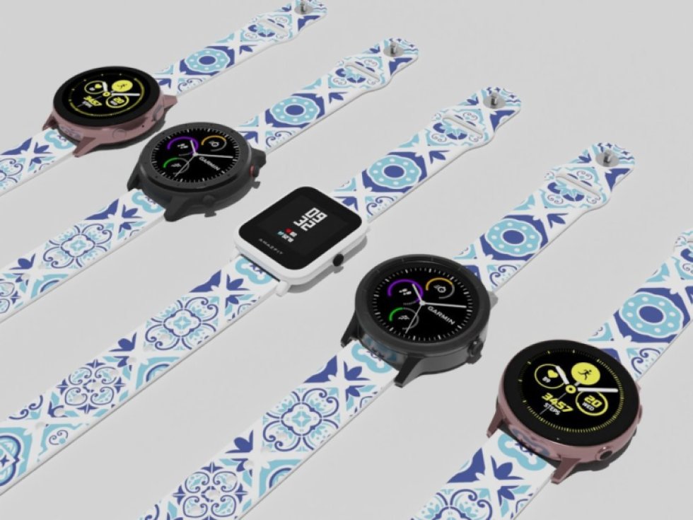 MODRÝ PORCELÁN řemínek 22 mm