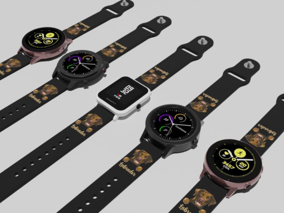 Hnědý labrador řemínek 22 mm