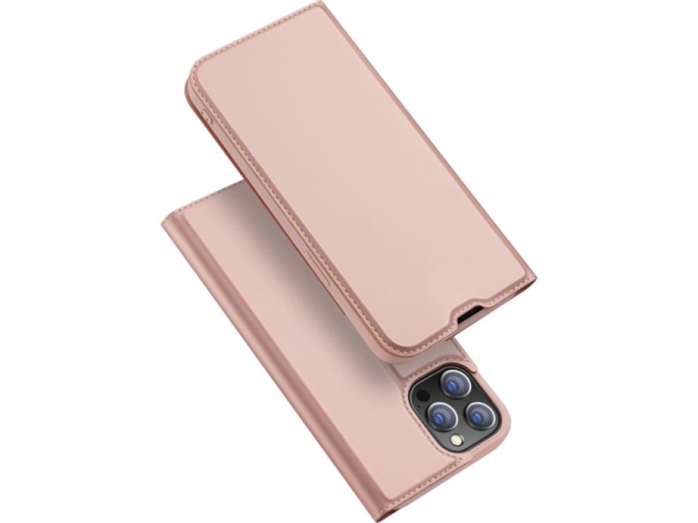 Knížkové pouzdro pro iPhone 13 Pro MAX - DuxDucis, SkinPro Rose