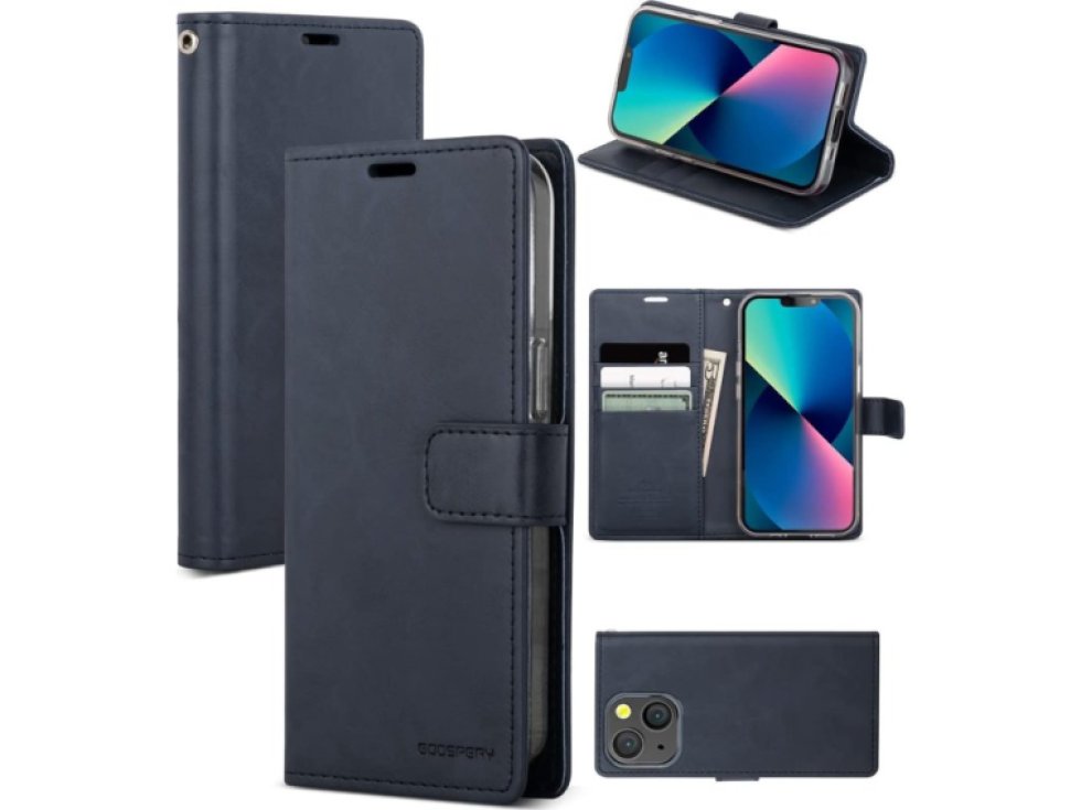 Ochranné pouzdro pro iPhone 13 - Mercury, Bluemoon Diary Navy