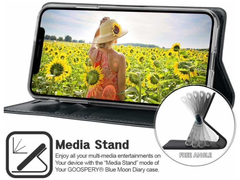 Pouzdro na iPhone 11 Pro MAX - Mercury, Bluemoon Diary NAVY