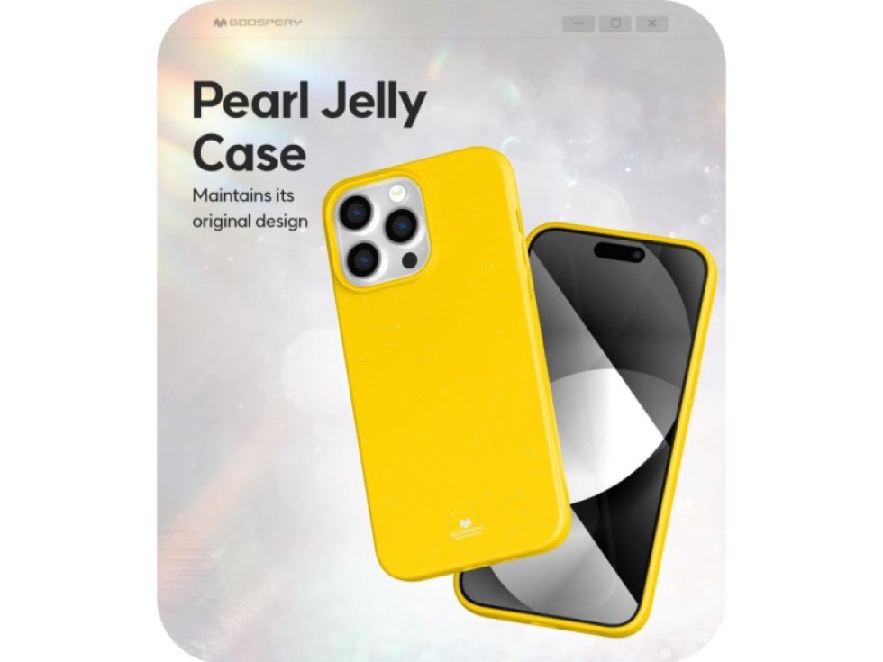 Ochranný kryt na iPhone 15 Pro MAX - Mercury, Jelly Yellow