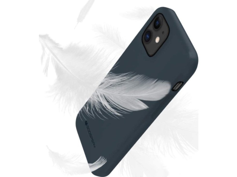 Ochranný kryt pro iPhone 12 mini - Mercury, Soft Feeling Midnight Blue