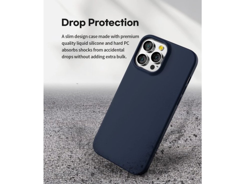 Ochranný kryt pro iPhone 13 Pro MAX - Mercury, Soft Feeling Midnight Blue