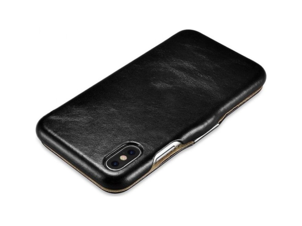 Knížkové pouzdro pro iPhone XS / X - iCarer, Vintage Brown 01.15.RIX15-BN