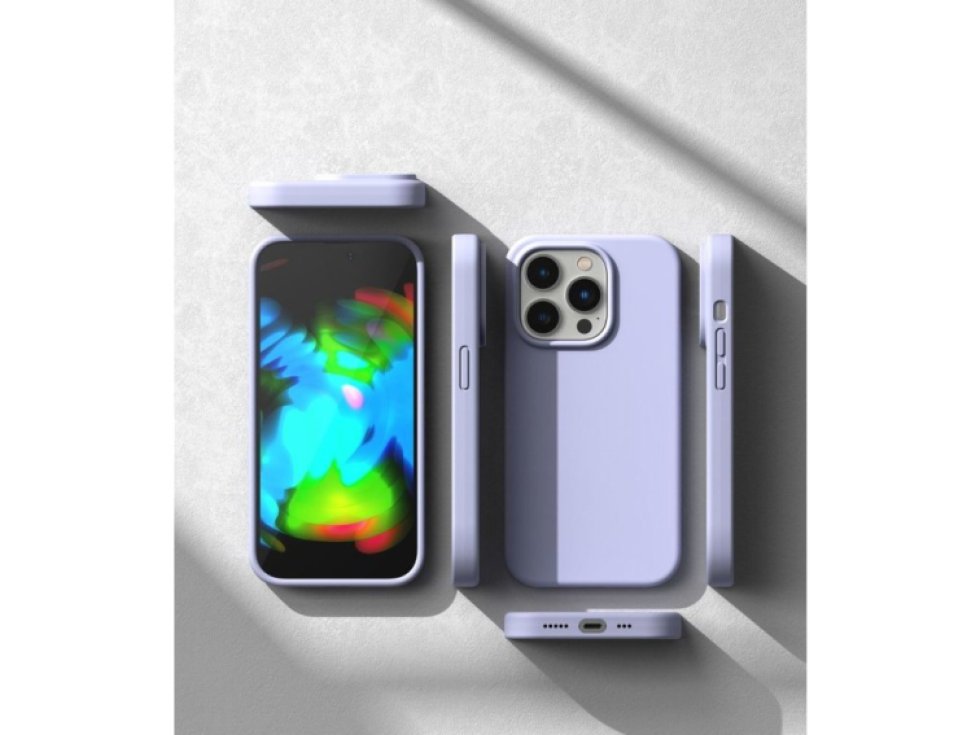 Ochranný kryt pro iPhone 14 Pro MAX - Ringke, Air Silicone Lavender