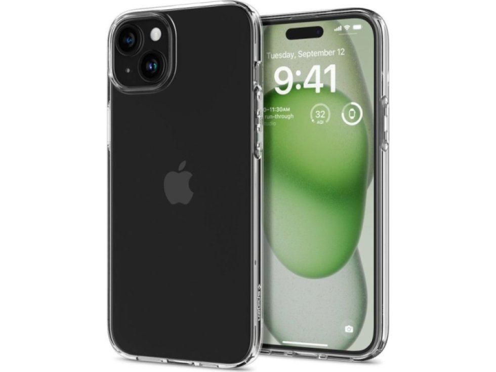 Ochranný kryt na iPhone 15 PLUS - Spigen, Liquid Crystal Crystal Clear