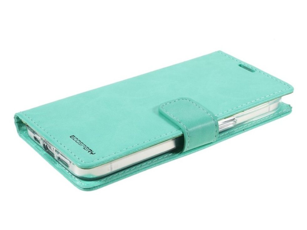 Ochranné pouzdro pro iPhone 13 - Mercury, Bluemoon Diary Mint