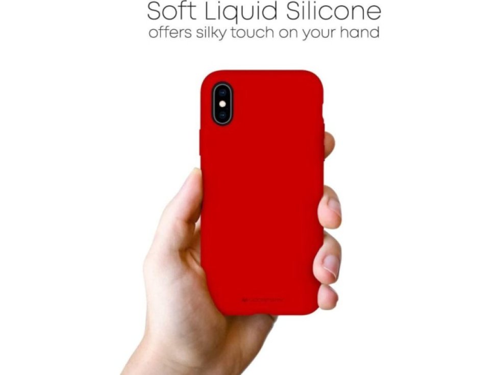 Ochranný kryt pro iPhone XS / X - Mercury, Silicone Red