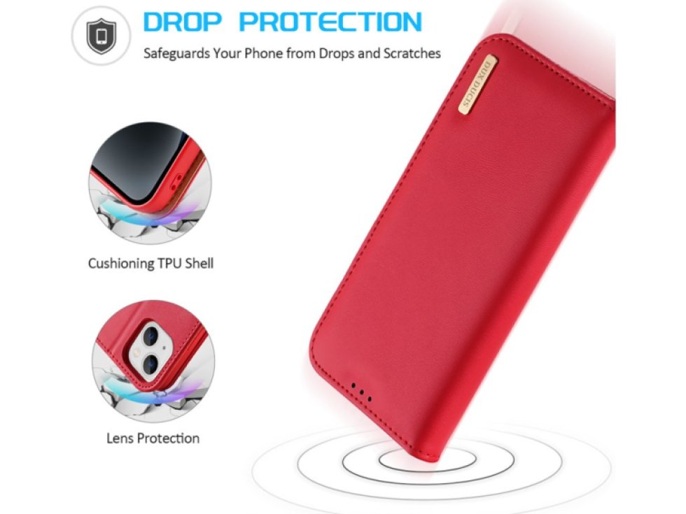 Knížkové pouzdro na iPhone 14 PLUS - DuxDucis, Hivo Red