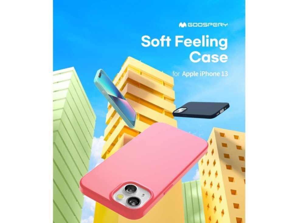 Ochranný kryt pro iPhone 13 - Mercury, Soft Feeling Pink