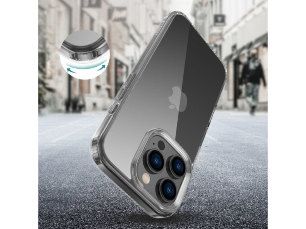 Ochranný kryt na iPhone 16 Pro - Tech-Protect, Flexair Hybrid Clear