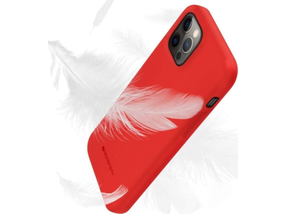 Ochranný kryt pro iPhone 12 Pro MAX - Mercury, Soft Feeling Red
