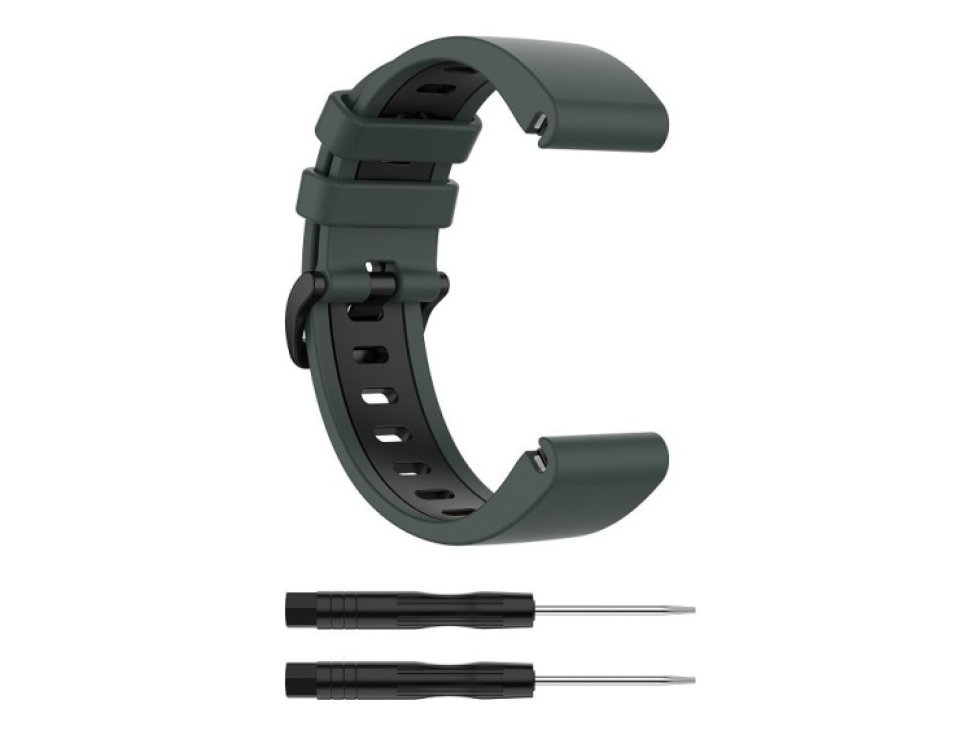QuickFit silikonový dvojbarevný řemínek s přezkou 22mm