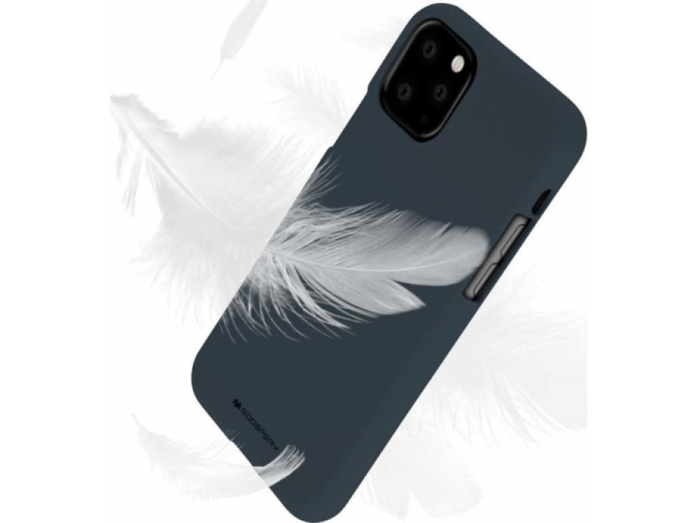 Ochranný kryt pro iPhone 11 Pro - Mercury, Soft Feeling Midnight Blue