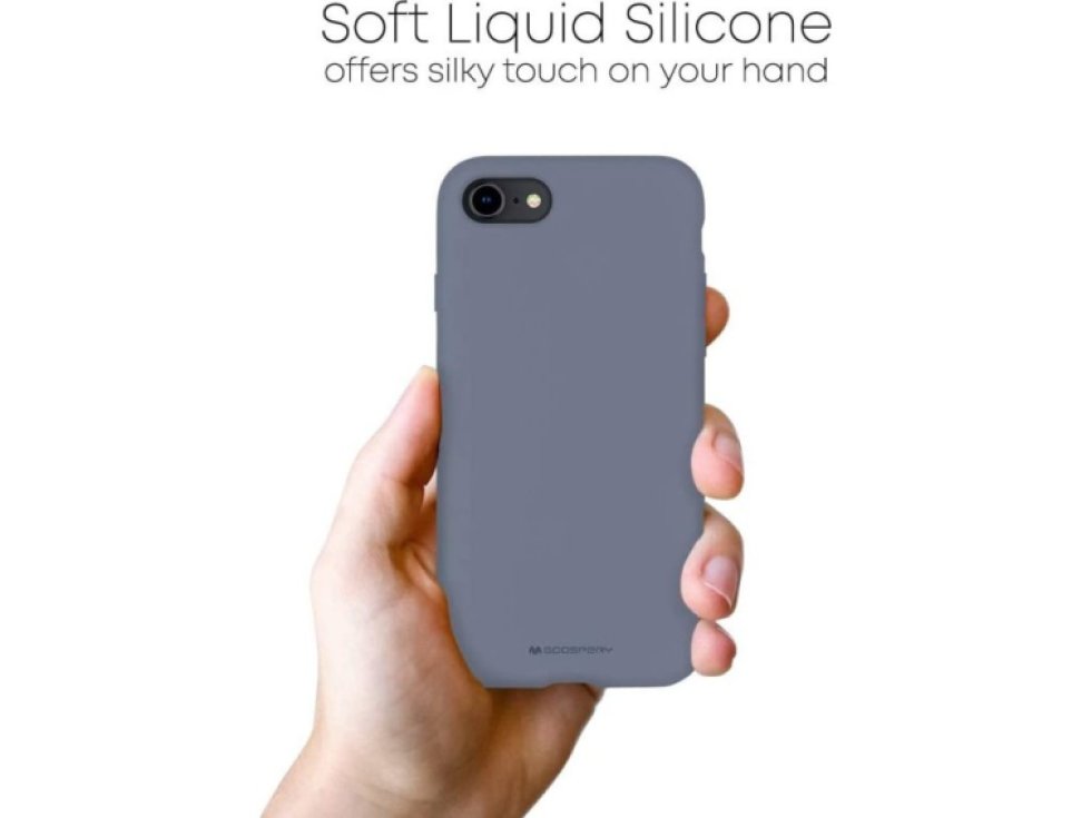 Ochranný kryt pro iPhone 7 / 8 / SE (2020/2022) - Mercury, Silicone Lavender Gray