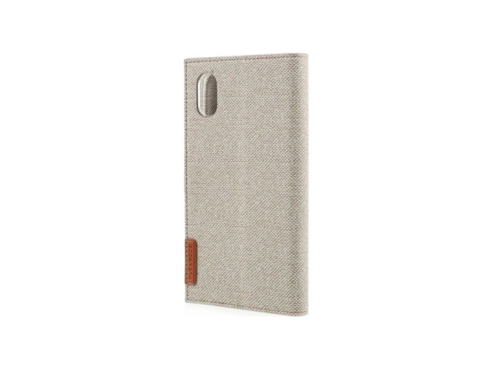 Pouzdro / kryt pro iPhone XS / X - Mercury, Milano Diary BEIGE/BROWN