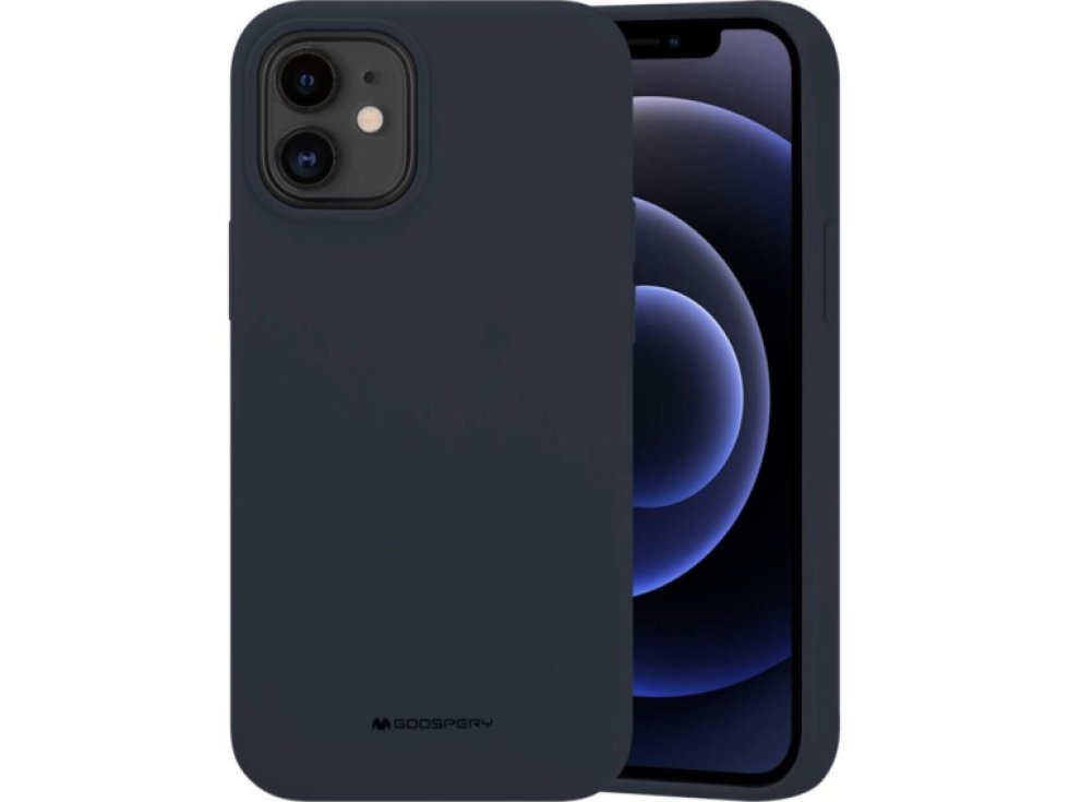 Ochranný kryt pro iPhone 12 mini - Mercury, Silicone Navy