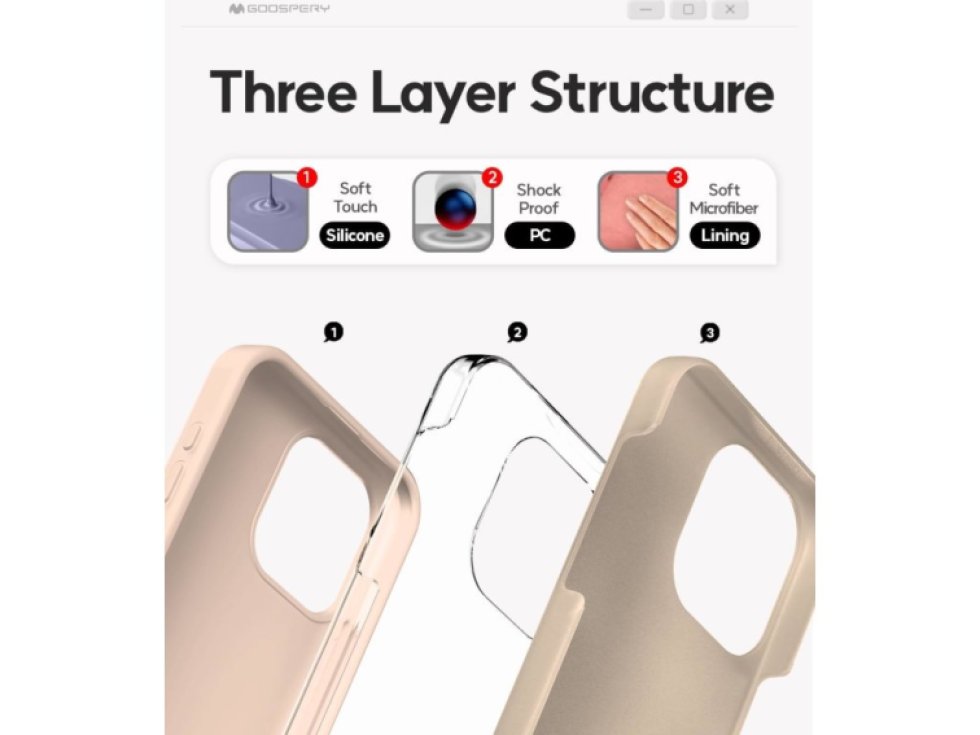 Ochranný kryt na iPhone 15 Pro MAX - Mercury, Silicone Pink Sand