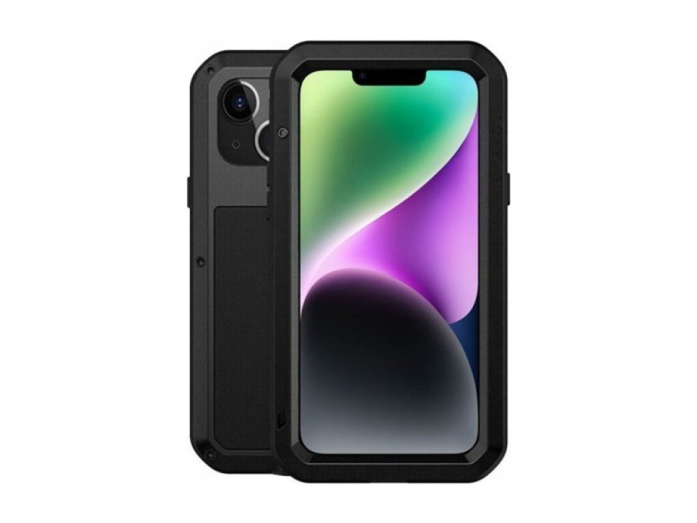 Ochranný kryt pro iPhone 14 PLUS - LOVE MEI, Powerful Black