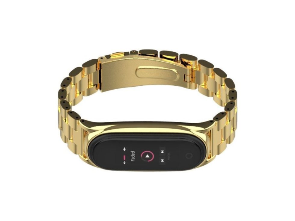 Stainless pro Xiaomi Mi Band 5 / 6 zlatá