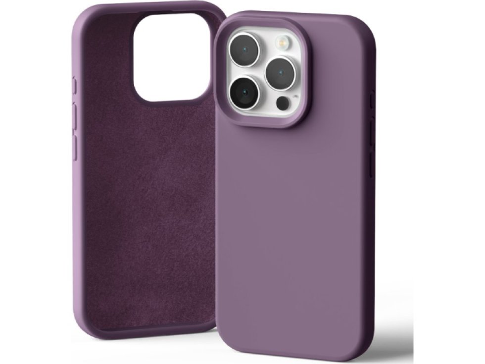 Ochranný kryt na iPhone 16 Pro - Mercury, Silicone Purple