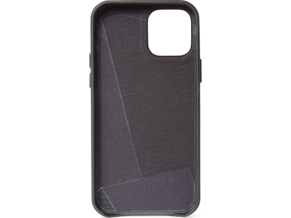 Kožený kryt na iPhone 12 Pro MAX - Decoded, BackCover Black