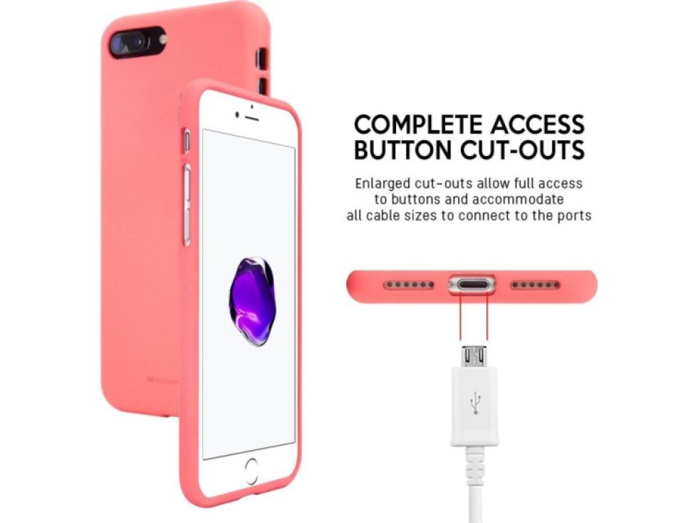 Ochranný kryt pro iPhone 7 PLUS / 8 PLUS - Mercury, Soft Feeling Pink