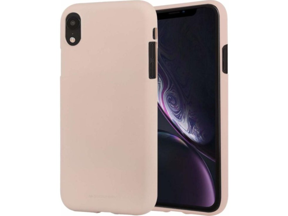 Ochranný kryt pro iPhone XR - Mercury, Soft Feeling Pink Sand
