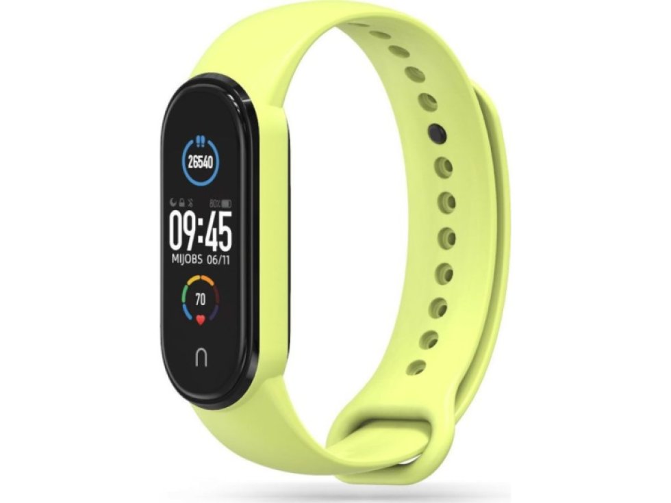 Řemínek pro Xiaomi Mi Band 5 / 6 / 7 - Tech-Protect, Iconband Lime