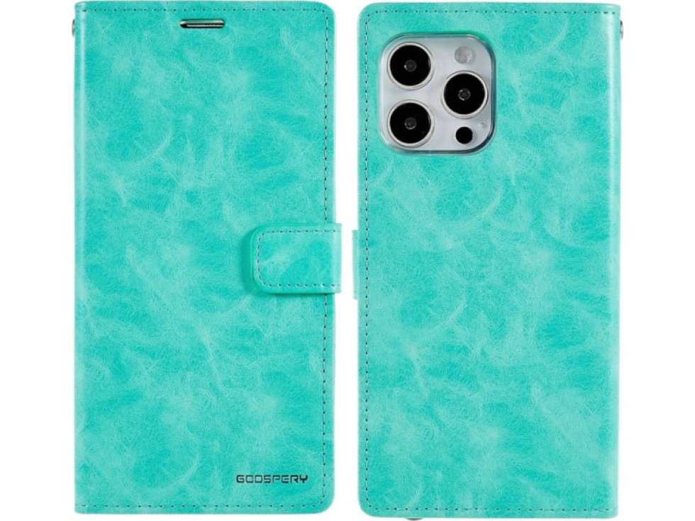 Ochranné pouzdro pro iPhone 14 Pro - Mercury, Bluemoon Diary Mint