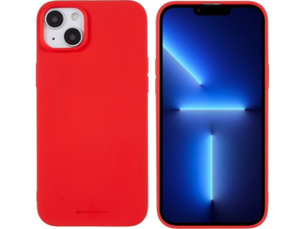 Ochranný kryt na iPhone 15 PLUS - Mercury, Soft Feeling Red