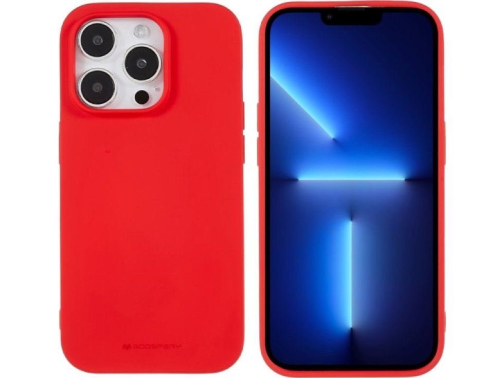 Ochranný kryt pro iPhone 14 Pro - Mercury, Soft Feeling Red