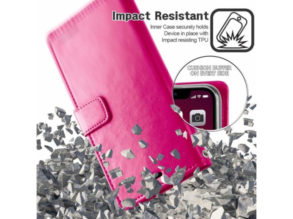 Pouzdro na iPhone 11 - Mercury, Bluemoon Diary HOTPINK