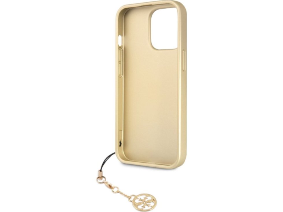 Ochranný kryt pro iPhone 13 Pro MAX - Guess, 4G Charms Gray GUHCP13XGF4GGR