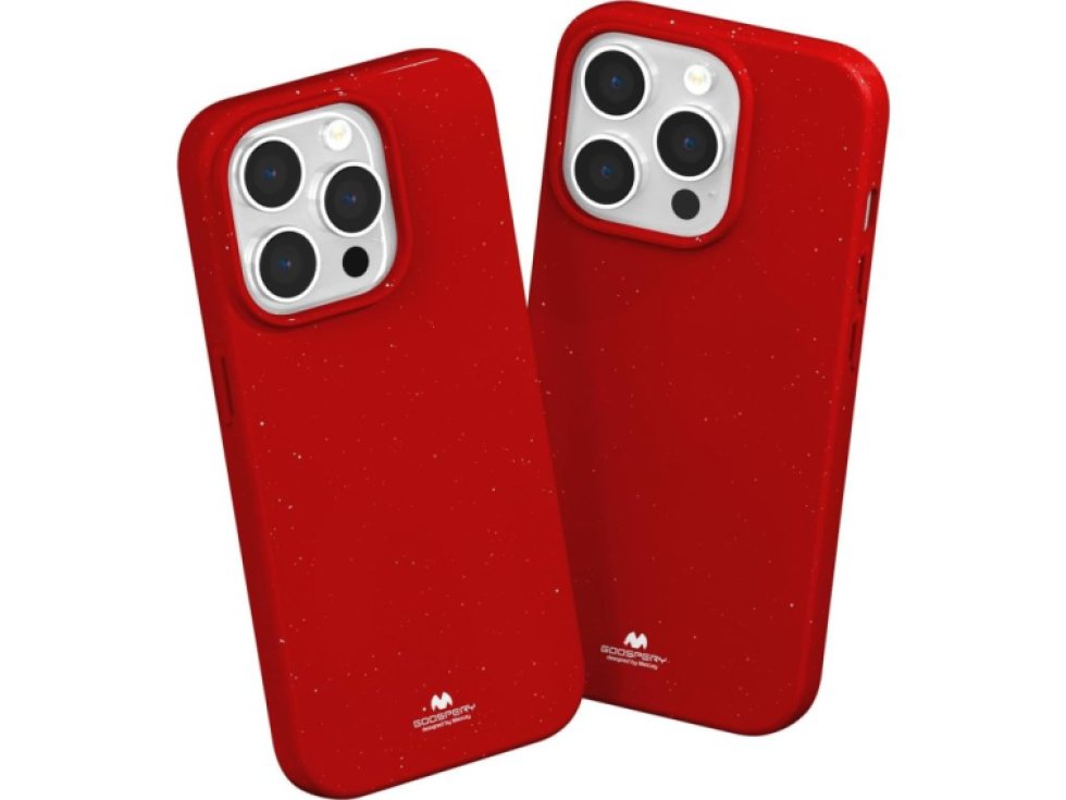 Ochranný kryt na iPhone 15 Pro - Mercury, Jelly Red