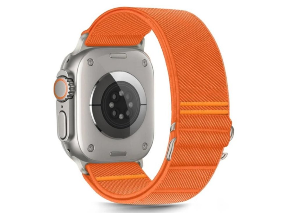 Řemínek na Apple Watch 44mm / 45mm / 46mm / 49mm - Tech-Protect, Nylon Slip Orange