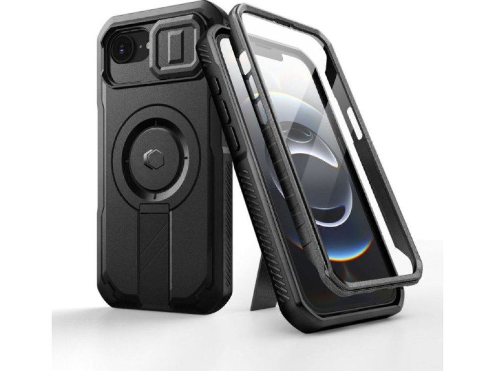 Ochranný kryt na iPhone 16e - Tech-Protect, Kevlar MagSafe Black