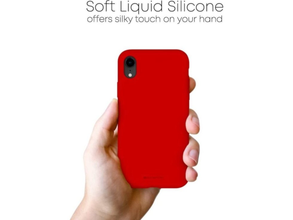 Ochranný kryt pro iPhone XR - Mercury, Silicone Red