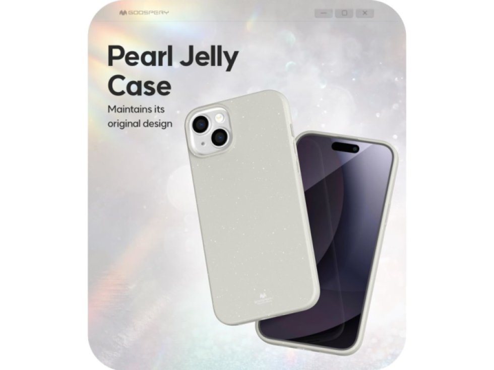 Ochranný kryt na iPhone 15 PLUS - Mercury, Jelly White