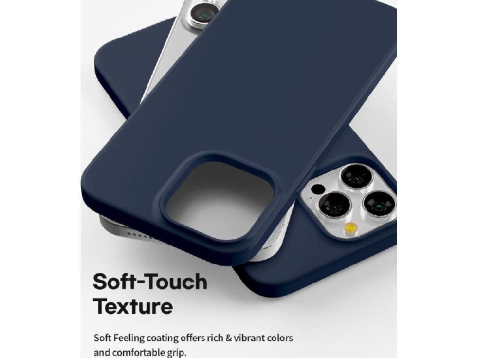 Ochranný kryt pro iPhone 13 Pro MAX - Mercury, Soft Feeling Midnight Blue