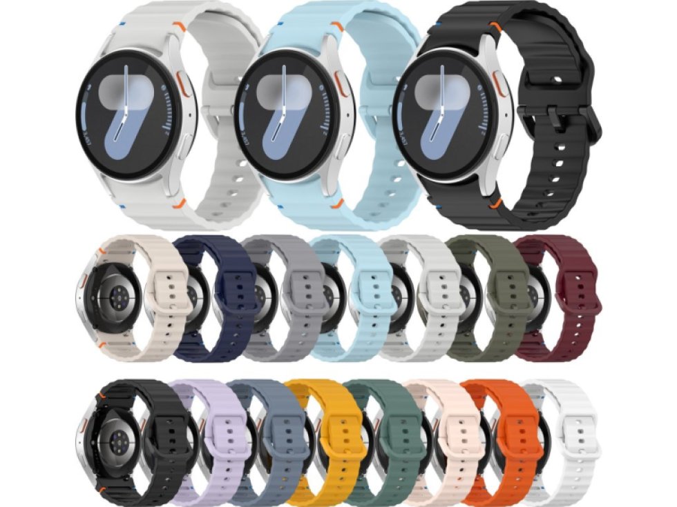 Vroubkovaný řemínek s barevnou přezkou pro Samsung Galaxy Watch 7