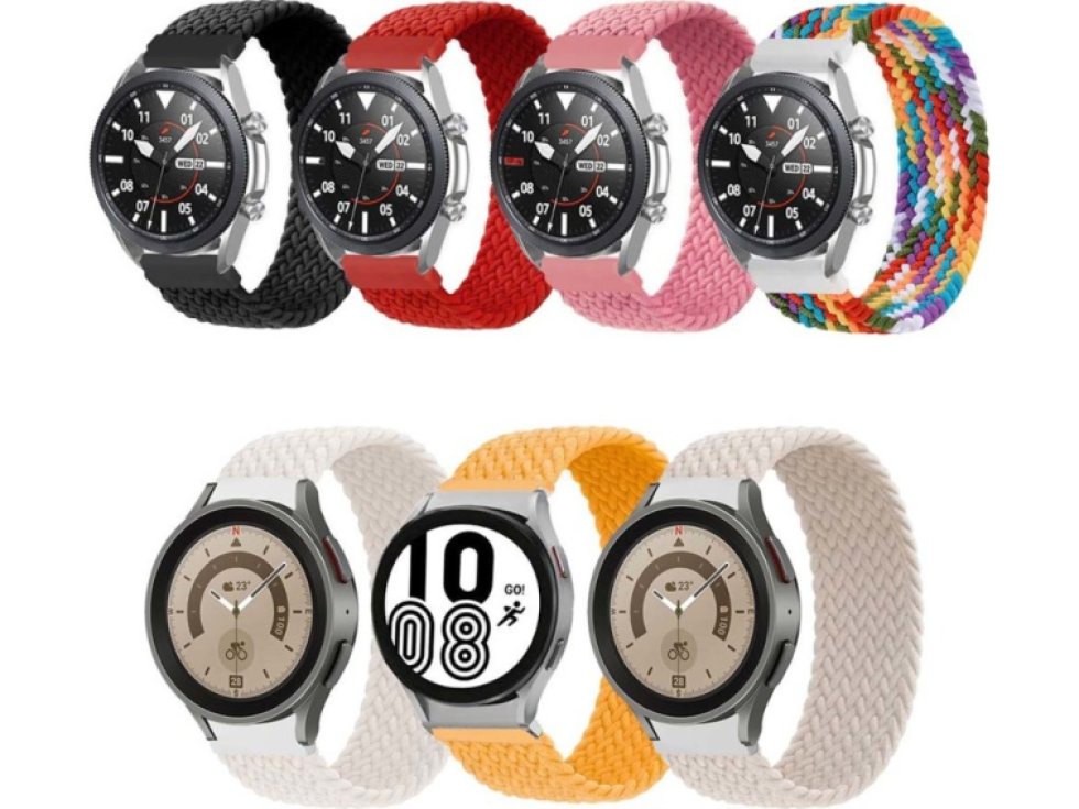 Pletený navlékací řemínek pro chytré hodinky 20mm vel. S