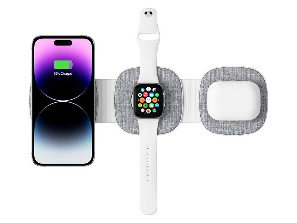 Nabíječka pro iPhone, Apple Watch a AirPods - Tech-Protect, A32 MagSafe Wireless Charger White
